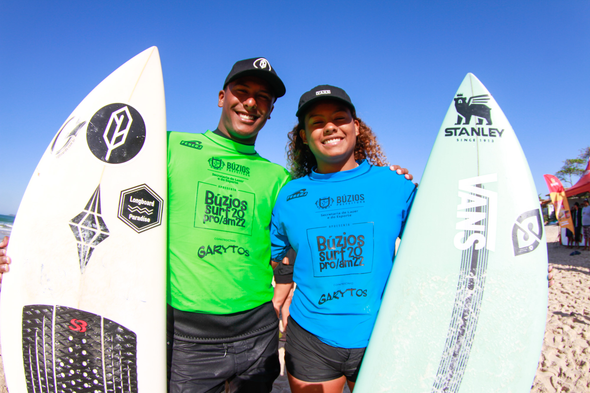 Cauã e Yanca Costa, Búzios Surf Pro Am 2022. Foto: Pedro Monteiro.