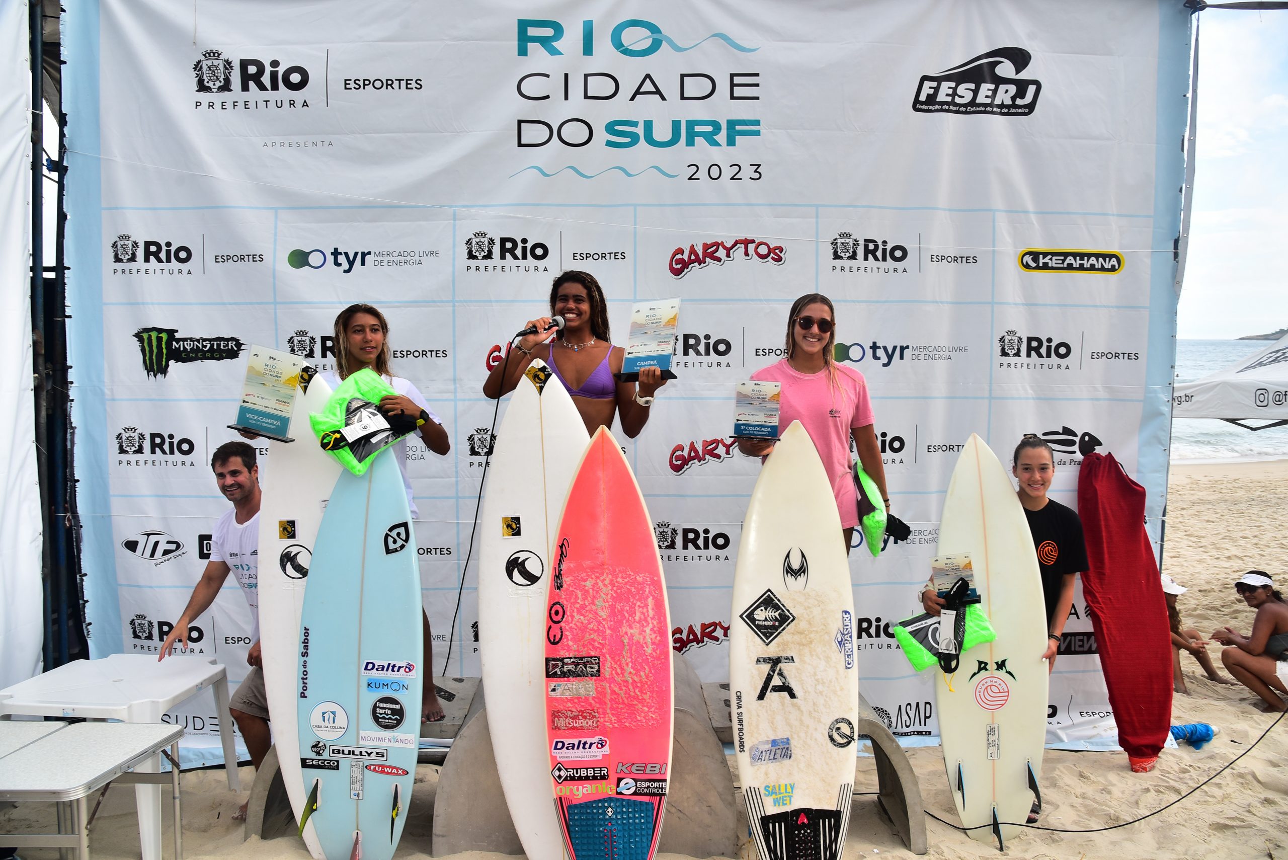Sub 18 Feminina - Rio Cidade do Surf, etapa da Prainha. Foto: Nelson Veiga.